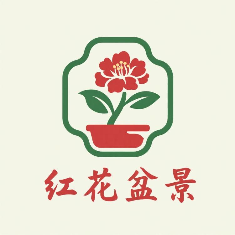 红花盆景