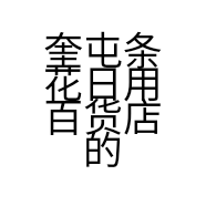 奎屯条花日用百货店的小店