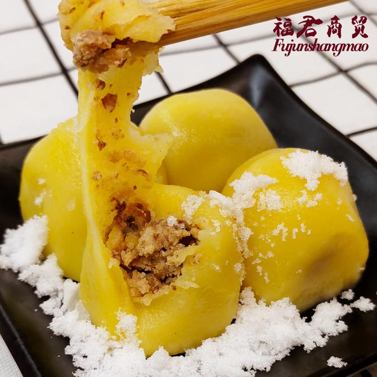 东北特产粘豆包粘火勺