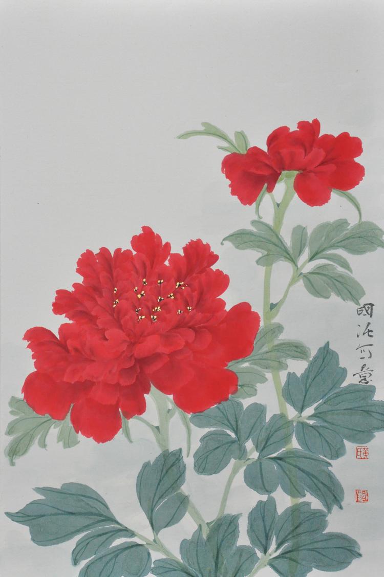 黄国强创意牡丹