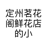 定州茗花阁鲜花店的小店