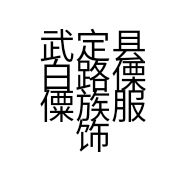 武定县白路傈僳族服饰店的小店